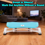 Ski Exercise Machine for Home Ski Simulator Balance Board with Resistance Bands Indoor Skiing Fitness Equipment for Full Body Cardio Core Leg and Arm Workout Balance Machine with Non-Slip Base Blue