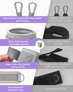 YOTTOY Ankle Resistance Bands with Cuffs, Adjustable Ankle Straps for Leg & Glute Workout, Butt Exercise Bands for Cable Machines Women, Perfect for Hip Fitness & Booty Training
