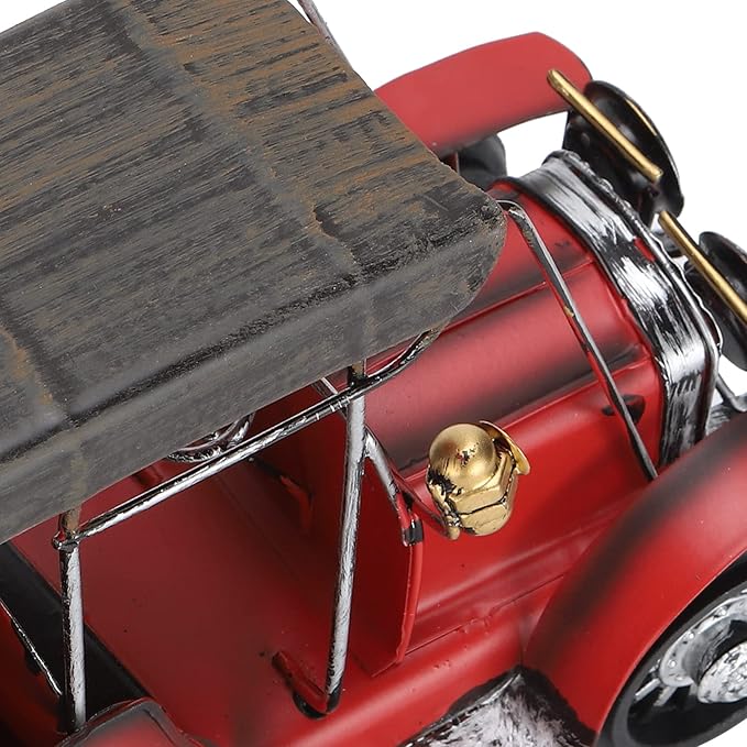 que Car Model, Vin Retro Car, Iron Crafts Desktop Ornament with Dte Ship, Metal or Home Bar,