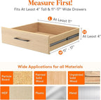 Lifewit 5 Pack 4" High Drawer Dividers 28-43.5cm/11-17" Adjustable Drawer Organizer for Clothes/Utensils, Expandable Drawer Separator in Dresser/Kitchen/Bedroom/Office Organization & Storage Beige