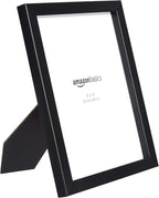 Amazon Basics Rectangular Photo Picture Frame, 8 x 10 in, Pack of 2, 11.22 x 9.21 inches, Black