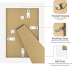 4x6 Picture Frame 3 Pack - White Poster Frame Display Pictures 3.5x5 with Mat or 4 x 6 Without Mat for Wall Hanging Horizontal and Vertical