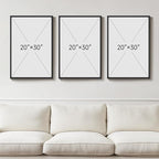 Large Framed Neutral Abstract Wall Art, 3 Piece Modern Canvas Prints Paintings Artwork for Walls, Minimalist Black Beige Pictures for Living Room Hallway Dining Room Bedroom Wall Decor -Total 30x60 In