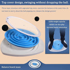 Balance Board Maze,Swing Maze Balance Board with 3 Interchangeable Turntables and 2 Balls for Exercise,Physical Therapy and Recreation