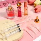 10pcs Perfume Refill Tool Kit,Plastic Perfume Dispenser Transfer Tools,Travel Refill Tool Set for Liquid Cologne Fragrance Sample Essential Oils (Golden, 10ml/10pcs)