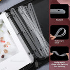 Framendino, 80 Pack 3 Hole Punched Magazine Holders for Ring Binder Organizer Insert Strips File Book Craft Paper