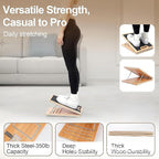 Slant Board for Calf Stretching - Wooden Pilates Incline Balance Wedge | Non-Slip Ankle Exercise Block, Adjustable Angle for Home or Gym Leg, Heel, and Ankle Stretching, for Daily Fitness, Reh