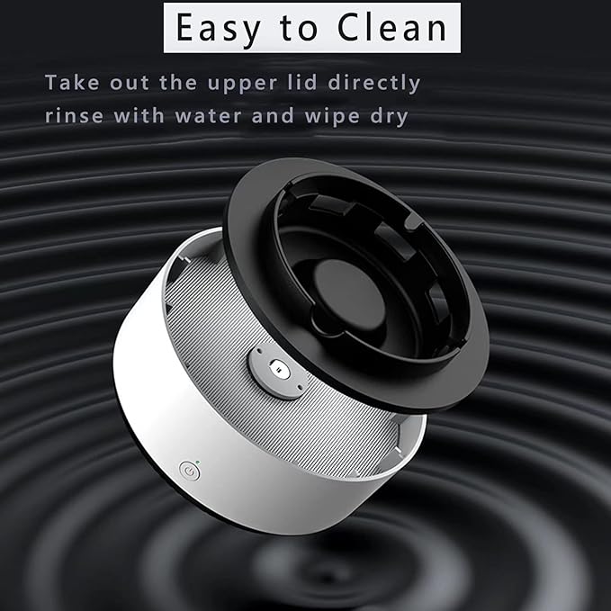 Indoor Ashtray - 2 in 1 Multifunctional Ashless Air Purifier with Filter Ashtray, Best for Family Car or Office (White)