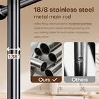 Suit Valet Stand with 2 Wooden Hangers & Storage Tray, Stainless Steel Frame, Solid Natural Marble Base, Freestanding Clothing Valet for Men, Bedroom, Office, Entryway (12.6 x 54.33 in)