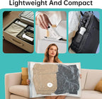 Cordless Electric Vacuum Pump for Vacuum Storage Bags Travel Air Pump, Portable USB Rechargeable Seal & Compression Bag Pump for Clothes, Blankets & Bedding (Black)