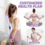 Figure 8 Resistance Bands for Women Men, Exercise Bands with Handles, 8 Shaped Resistance Bands for Back, Arm, Chest & Shoulder Workout, Home Gym Equipment for Yoga, Pilates, Physical Therapy