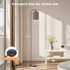 SIBRILLE Floor Lamp with Linen Shade, Dimmable Tall Standing Lamp with Remote Control & 3 Color Temperatures, Modern Floor Lamps for Living Room Bedroom Office Corner, 9W LED Bulb Included