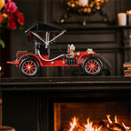 Metal Antique Vintage Car Model - Iron Classic Car Decor Handcrafted Collectible Vehicle Decoration Gift for Farmhouse Decor Decorative Tabletop