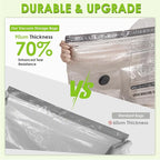 Travel Vacuum Storage Bags for Clothing with Rechargeable Air & Hand Pump, 21 Pack Portable Space Saver Bags, Compression Packing Seal for Luggage and Suitcase, Blankets, Seasonal Storage