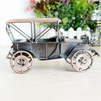 Metal Antique Vintage Car Model Home Décor Handmade Handcrafted Collections Collectible Vehicle (Bronze)
