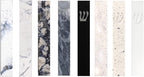 A&S Mezuzot Quartz Mezuzah Case with Engraved Shin Design Easy Peel and Stick Judaica Door Mezuza (Classic White, 6 inches)