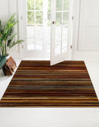 Unique Loom Barista Collection Area Rug - Icatu (7' 1" Square, Beige/Brown)