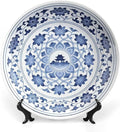 Chinese Style Blue And White Pattern-Q9 Bone China Decorative Plate, 10inch Wall Art Home Decor