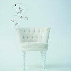Starry Night 4 Mobile with 4 Hanging Stars - f163a - 10 inches - Handmade in Denmark by Flensted