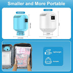 Electric Pump for Vacuum Storage Bags, Portable Vacuum Bag Pump, Electric Vacuum Pump for Storage Bags, Great for Various Vacuum Seal Bags for Clothing,Blankets,Bedding- Blue (No Bags)
