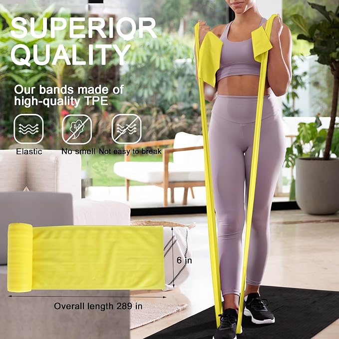 Resistance Bands Professional Bulk Rolls. Elastic Physical Therapy Band. Resistance Bands Elastic Exercise Bands for Recovery, Physical Therapy, Yoga, Pilates, Rehab,Fitness