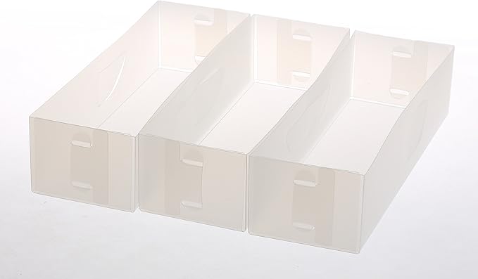 YBM HOME Closet Drawer Organizer for Underwear, Socks, Bras, Ties, Scarves, Foldable Dresser Storage Boxes (Small Drawer Organizers, Set of 3)