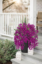 33.5" Bougainvillea Artificial Flowers Fake Purple Flowers, UV Resistant Long Sprays Artificial Bougainvillea Flowers for Indoor & Outdoor Decor, 3PCS Faux Hanging Flower for Home Room Wedding Porch