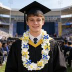 Leis for Graduation 2026, Artificial Flower Wreath with Cards Graduation Lays Gifts, Congrats Grad for High School