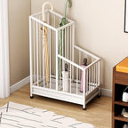 Indoor Metal Umbrella Stand，Umbrella Storage，Tall Metal Standing Umbrella Holder，Umbrella Holder for entryway，for Hotel，Offices，Home，Commercial(White,40 * 25 * 62cm/16 * 8 * 24.4in)