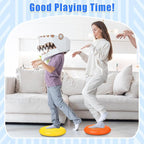 2 Pcs Wiggle Seat Inflated Wobble Cushion Flexible Balance Disc with Air Pump for Core Stability Strengthening Improving Posture Physical Exercise
