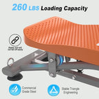 HOTWAVE Ski Balance Board with LCD Display and 300LB Weight Capacity, Rocking Stepper Ski Simulator for Home Workout, Ideal for Balance, Cardio and Core Workout for Adults