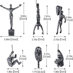 Set of 6 Climbing Men Wall Art Decor Sculpture,Nordic Modern Simplicity Decorative Wall Art, Climbing Man Sculptures,Home & Office Climber Gifts