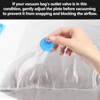 Electric Pump for Vacuum Storage Bags, Air Pump for Storage Bags,Portable Vacuum Pump for Various Vacuum Sealer Bags, Suitable for Common Vacuum Bags-White (No Storage Bags)
