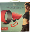 Generic Lomi Fitness Stretch & Recovery Kit 6 Piece Home Fitness Set, Red
