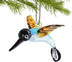 Blown Glass Hummingbird Hanging Ornaments Decorative Glass Humming Bird Decor for Home Party Tree