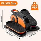 OLIXIS Under-Desk Elliptical Machine–Compact & Quiet Mini Pedal Exerciser with Adjustable Speed, LED Display, Portable Fitness Solution for Home or Office Workouts