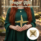Bucherry St. Brigid's Wall Cross Decor Irish Gift Cross with History Card for Irish Blessing Gift for Celtic Imbolc Decor(Classic Style,5 in,Green)