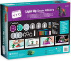 MindWare Make Your Own Light Up Snow Globes - DIY 39-Piece Craft Activity for Kids & Teens - Make Your Own Snow Globe that Lights Up - Complete Craft Makes a Great Handmade Gift for Moms - Ages 8 & Up