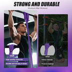 WHATAFIT Resistance Bands,Pull Up Assist Bands Set with Handles, Exercise & Workout Bands with Door Anchor for Men & Women – Home Fitness Equipment for Strength Training, Stretching