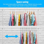 Fayleeko Wire Coat Hangers - Strong Heavy Duty Stainless Steel Metal Hangers, Ultra Thin Space Saving (30 Pack, 16.5 Inch)