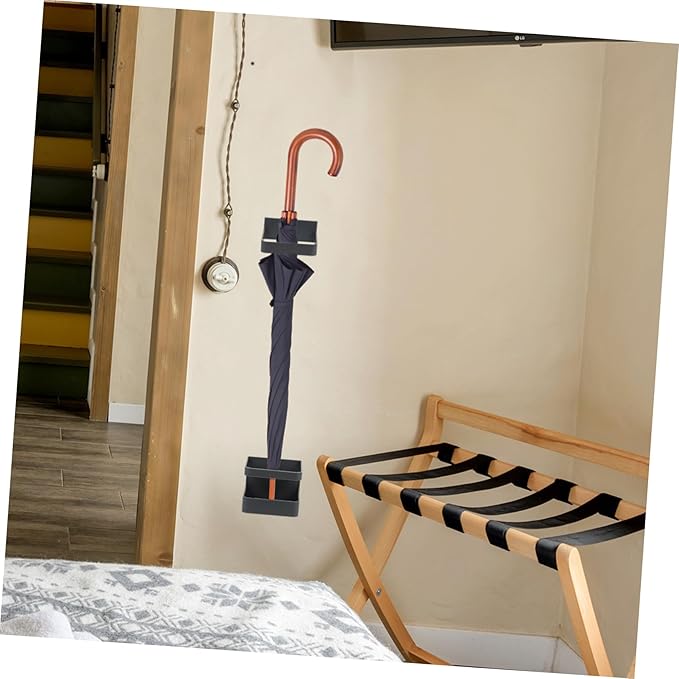 HEALLILY Elegant Wall-mounted Umbrella Rack Pp Material Rust- Storage Rack for Fresh Produce