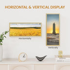 6x14 Aluminum Metal Picture Frame,Tempered Glass Gold Photo Frame 6x14 for Family Photo,Posters,Art,Document to Wall Mount Horizontally or Vertically