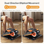 NEWBULIG Under Desk Elliptical Machine, Ellipse Leg Exerciser As Seen On TV with Remote Control, 12 Adjustable Speeds, Forward & Reverse, Mini Ellipse Leg Trainer for Home & Office