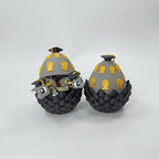 Enchanted 3D Egg with Miniature Inside - Handcrafted Printed Collectible | Fantasy Decor & Gift (Graduation Dragon & Egg (Box))