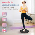 Wobble Cushion, Extra Thick Wiggle Seat for Sensory Kids, Non-slip Balance Disc with Inflation Pump for Adults Core Strength, Posture Improvement & Physical Therapy (13.5in/34cm)