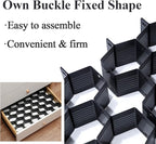 Honeycomb Separator Adjustable Drawer Organizer Divider for Underwear Belt-Scarf Socks Organizer (Grey)