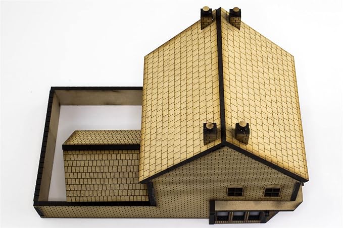 OO Victorian Corner Shop with Rear Outhouse -Laser-Cut MDF- Railway Modelling