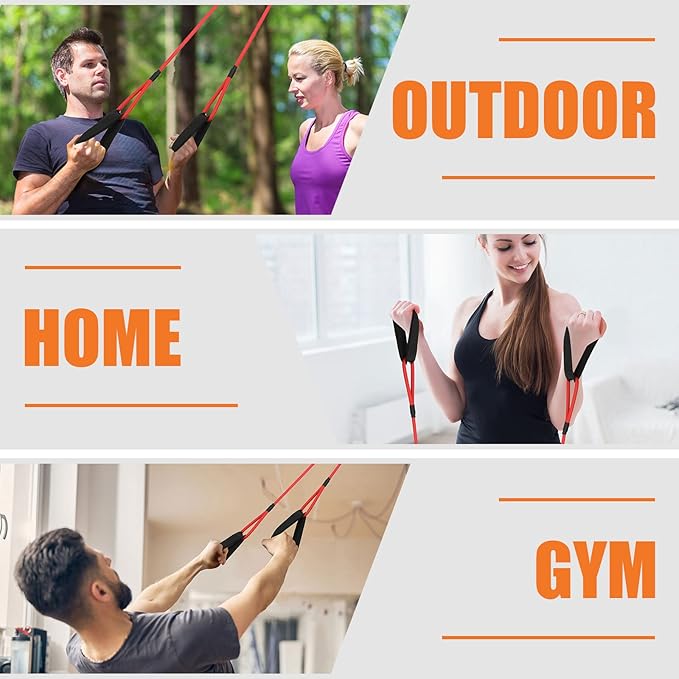 Skylety 3 Pcs Baseball Resistance Bands Youth & Adult Exercise Baseball Pitching Training Bands, 3 Levels 20/30/50 Lbs