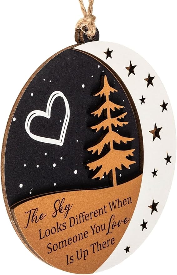 Memorial Christmas Ornament 2026, in Memory of Loved One Ornament, Bereavement Gift for Loss of Father or Mother, Memory Ornaments for Deceased, in Remembrance Gift Keepsake, Sympathy Ornaments Gift