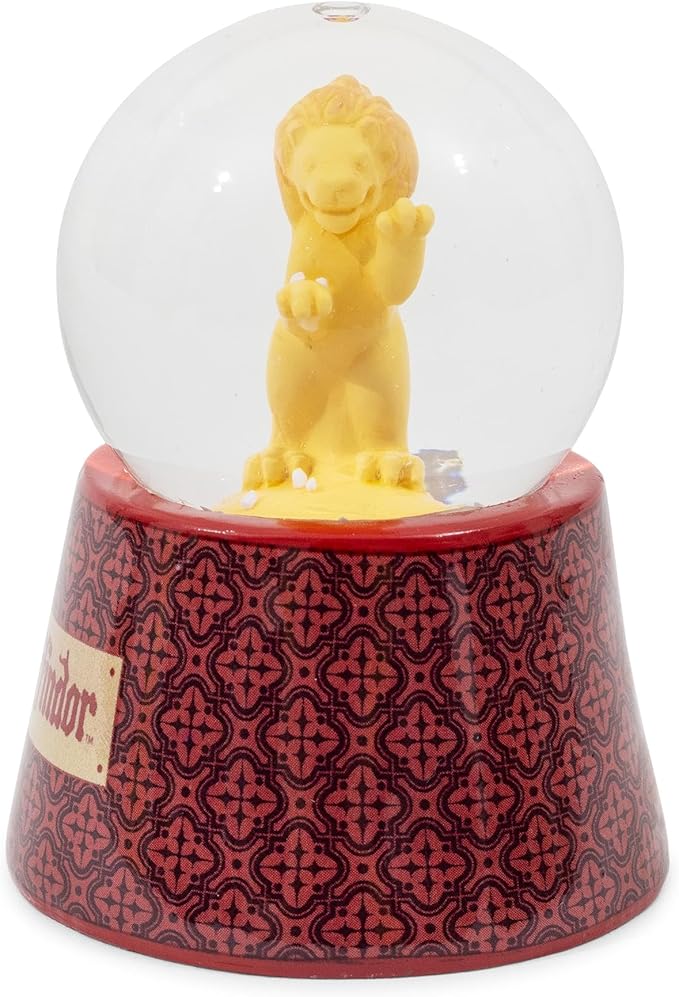 Silver Buffalo Harry Potter Gryffindor Lion Boxed Mini Light Up Snow Globe, 45mm